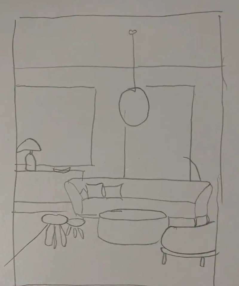 客厅怎么画简笔画图片 一年级简单画客厅？