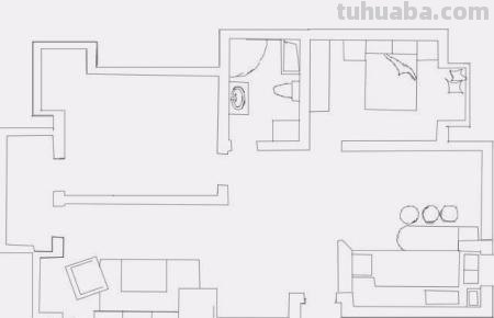 客厅怎么画简笔画图片 一年级简单画客厅？