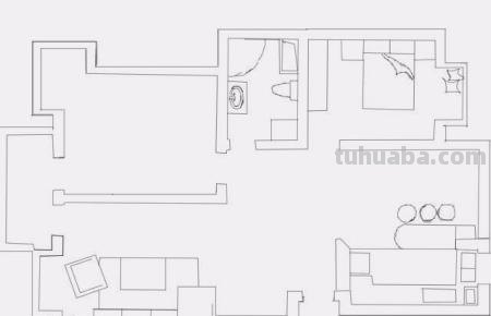 客厅怎么画简笔画图片 一年级简单画客厅？