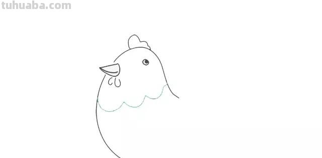 简笔画教程-手把手教你画老母鸡简笔画