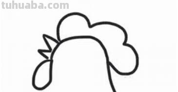 每天学一幅简笔画-公鸡简笔画步骤图片
