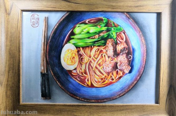 彩铅画面条怎么画 彩铅画面条怎么画好看
