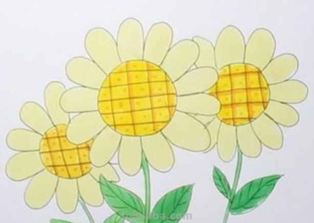 向日葵简笔画怎么画
