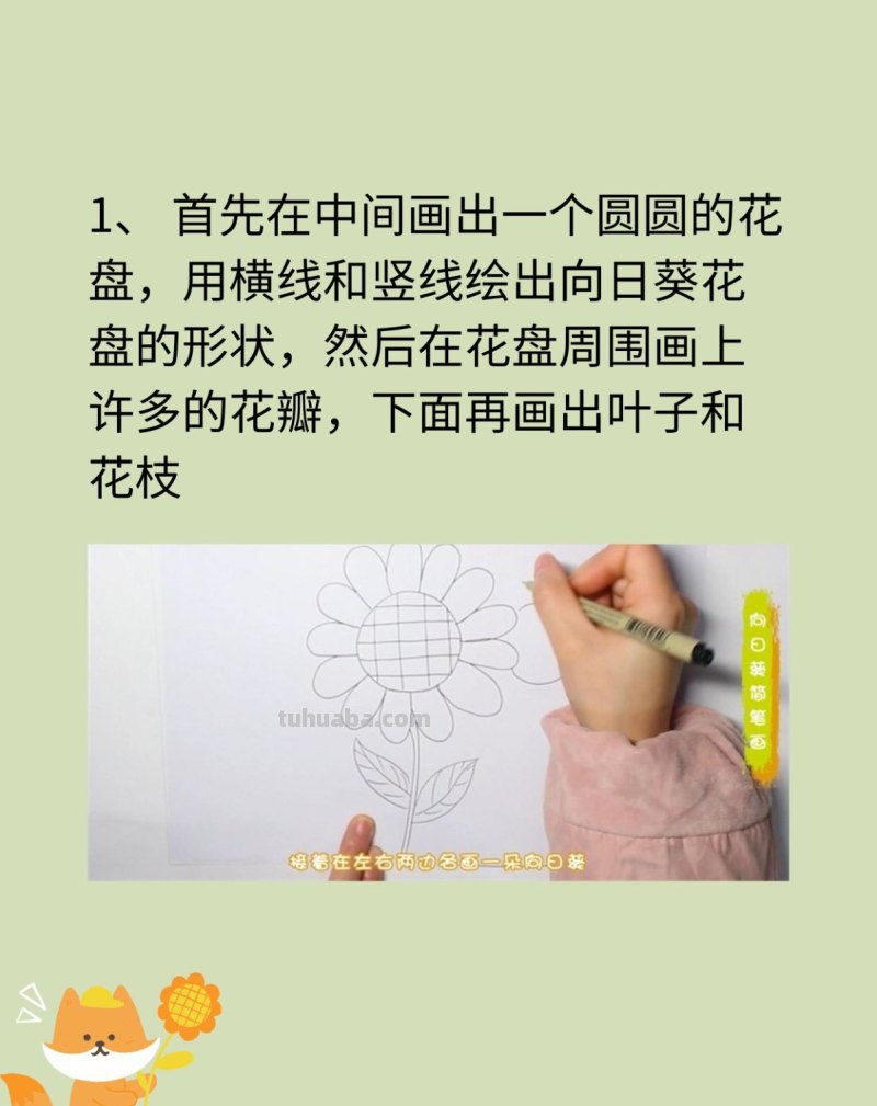 向日葵简笔画