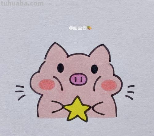 每天学一幅简笔画-小猪动物简笔画步骤图片大全