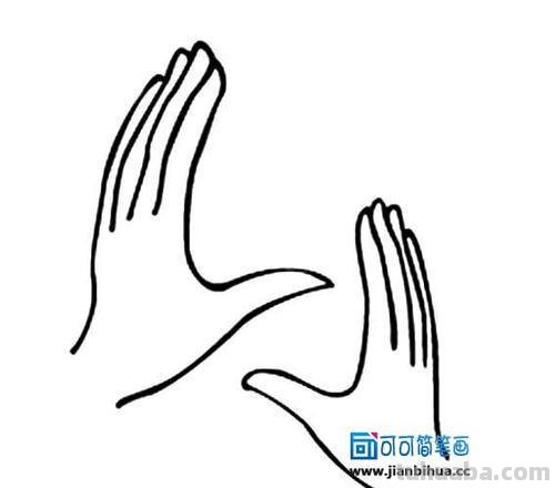 双手怎么画简笔画图片 简笔人物画幼儿简单?