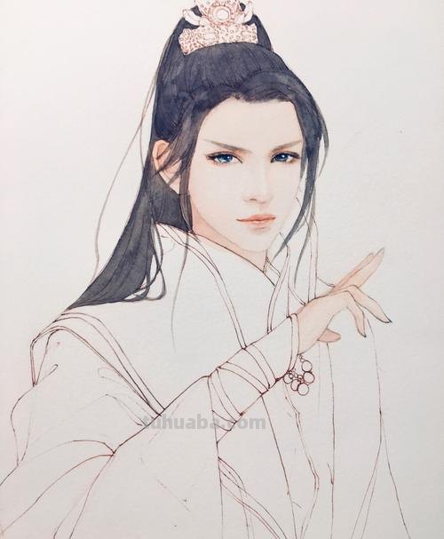 古风美男手绘步骤图 古风美男手绘步骤图片