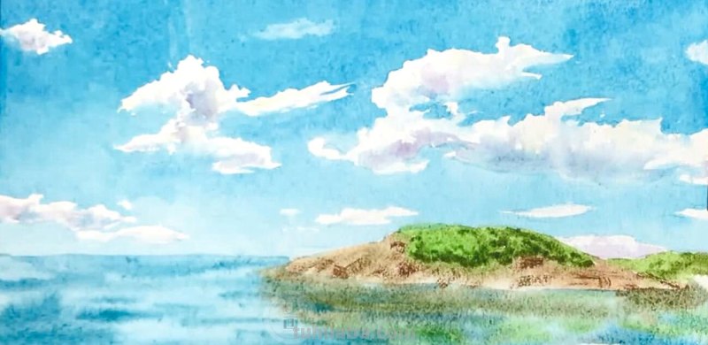 教你画一幅简单的水彩风景画 - 干货满满，小白必备