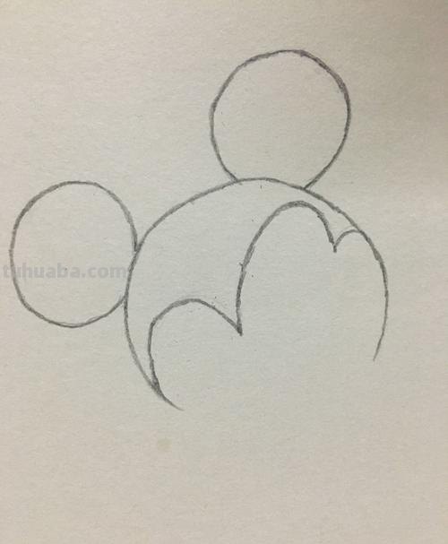 米奇简笔画步骤图 米奇简笔画步骤图