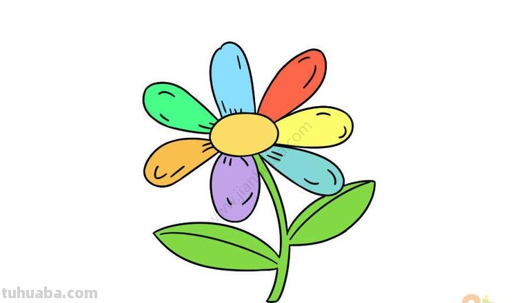 七色花的简笔画 七色花的简笔画怎么画