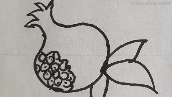 石榴怎么画简笔画图片 石榴的简笔画怎么画，一看步骤就会画？