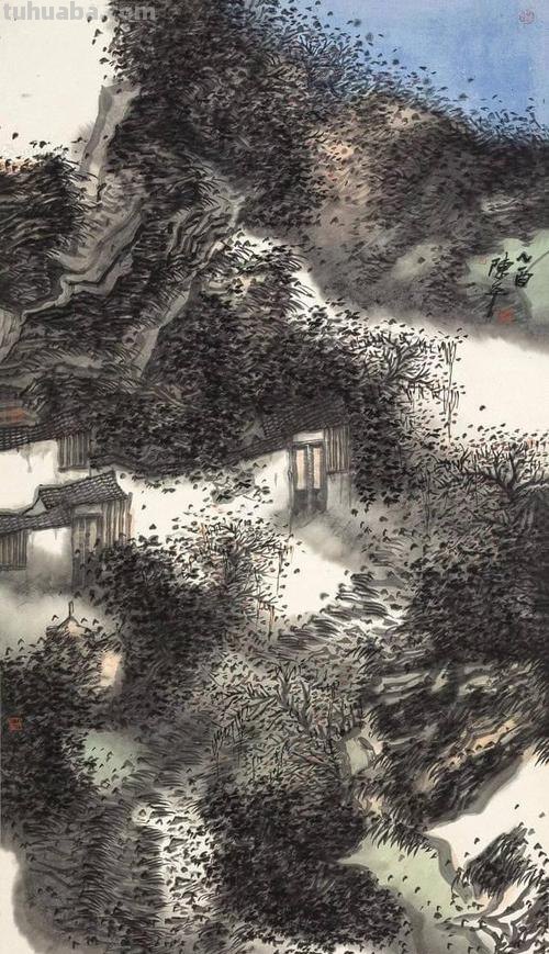 现代著名山水画家陈平四十二幅浑厚苍润经典绘画作品赏析