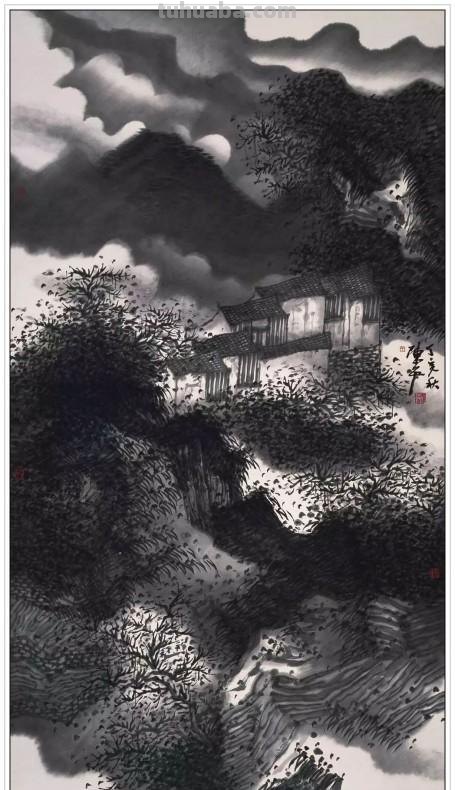 现代著名山水画家陈平四十二幅浑厚苍润经典绘画作品赏析