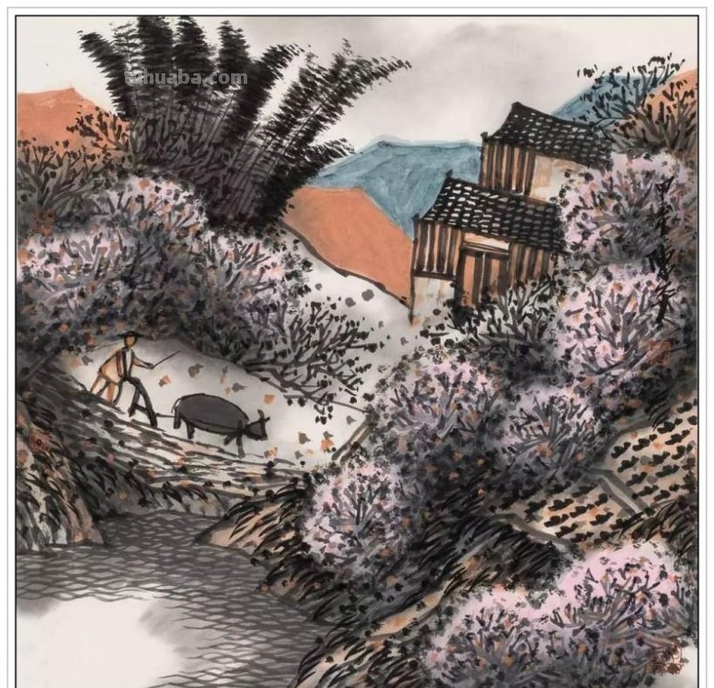 现代著名山水画家陈平四十二幅浑厚苍润经典绘画作品赏析