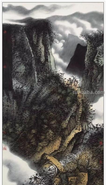 现代著名山水画家陈平四十二幅浑厚苍润经典绘画作品赏析