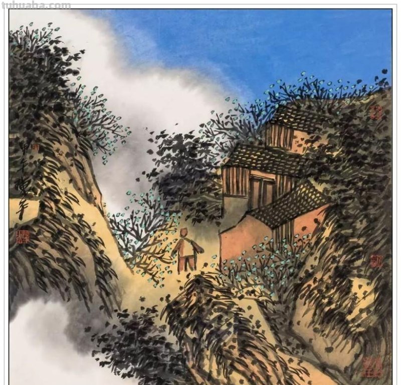 现代著名山水画家陈平四十二幅浑厚苍润经典绘画作品赏析
