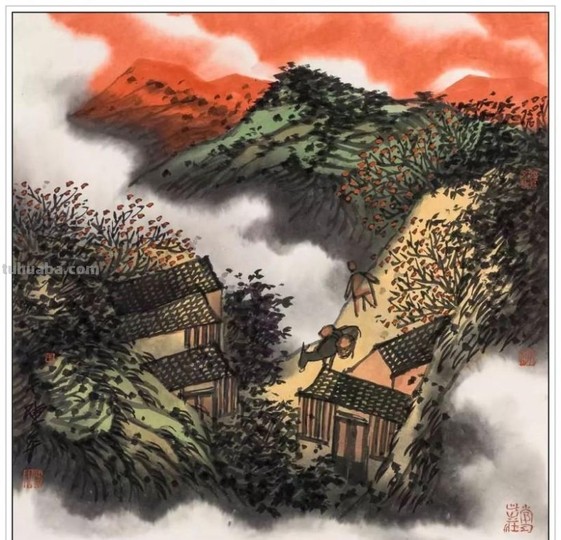 现代著名山水画家陈平四十二幅浑厚苍润经典绘画作品赏析