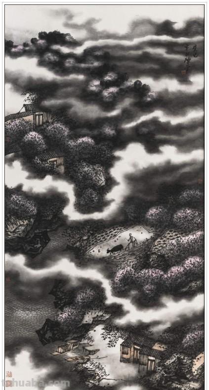 现代著名山水画家陈平四十二幅浑厚苍润经典绘画作品赏析