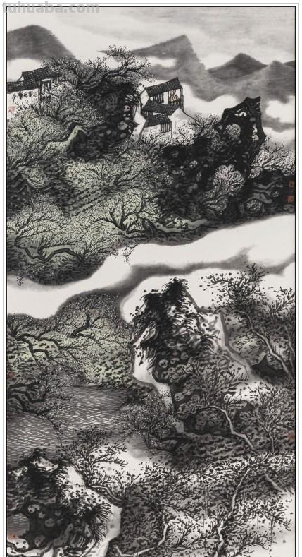 现代著名山水画家陈平四十二幅浑厚苍润经典绘画作品赏析