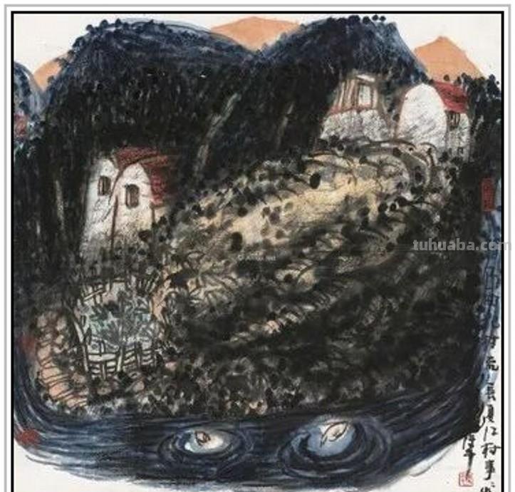 现代著名山水画家陈平四十二幅浑厚苍润经典绘画作品赏析