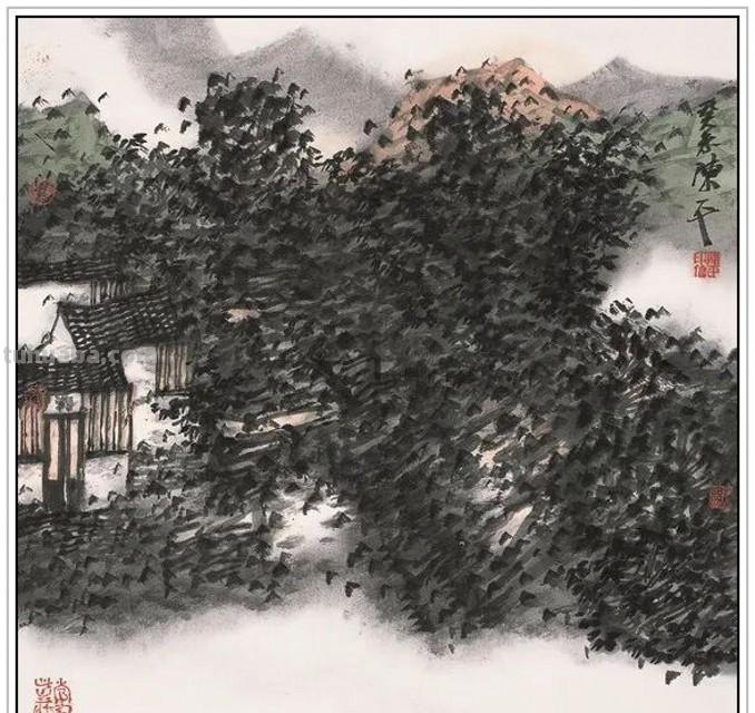 现代著名山水画家陈平四十二幅浑厚苍润经典绘画作品赏析