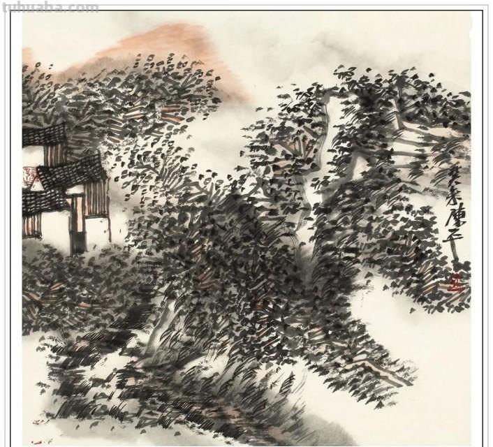 现代著名山水画家陈平四十二幅浑厚苍润经典绘画作品赏析