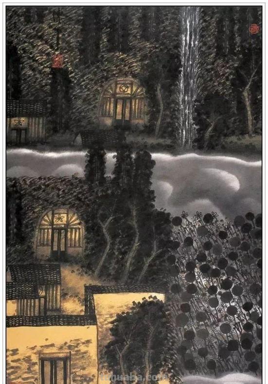 现代著名山水画家陈平四十二幅浑厚苍润经典绘画作品赏析