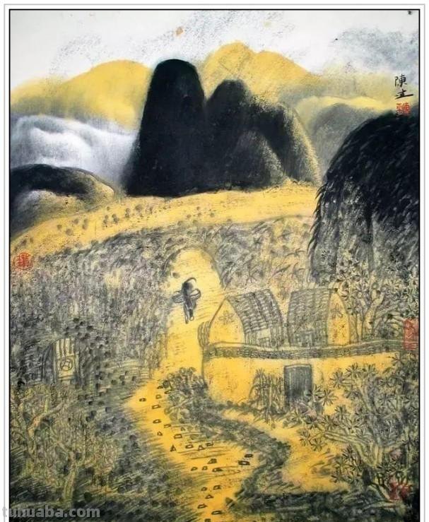 现代著名山水画家陈平四十二幅浑厚苍润经典绘画作品赏析