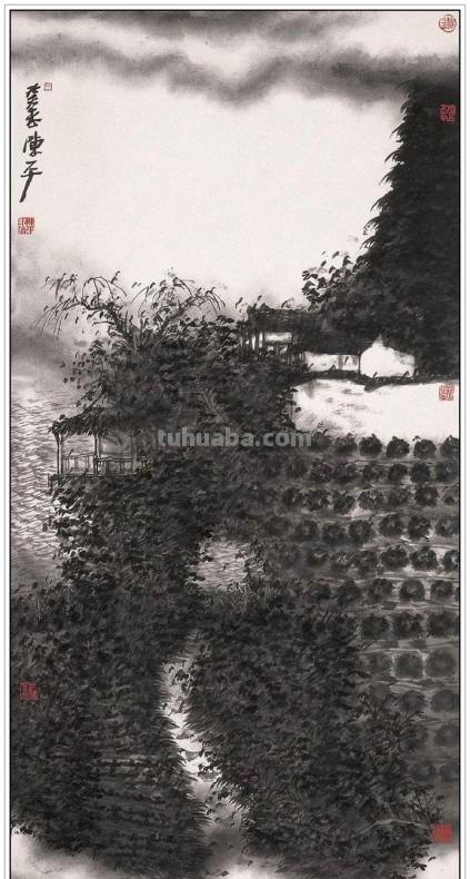 现代著名山水画家陈平四十二幅浑厚苍润经典绘画作品赏析
