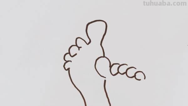 脚怎么画简笔画图片 脚该怎么画?