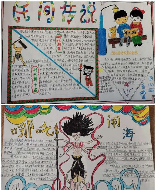 哪吒 手抄报怎么写字 关于哪吒的手抄报文字?