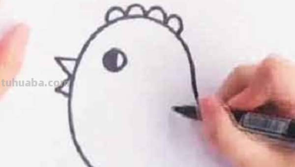 小鸡怎么画简笔画图片