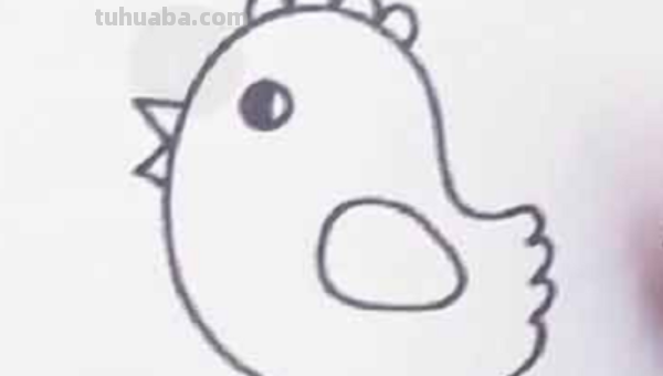 小鸡怎么画简笔画图片