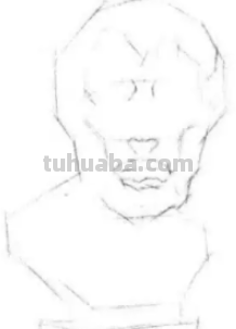 石膏头像素描步骤