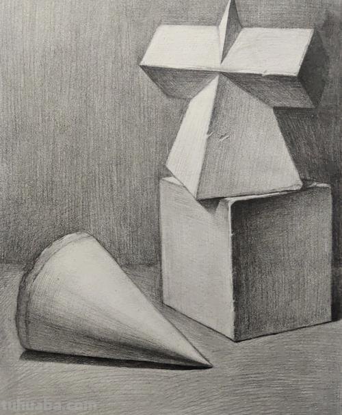 石膏素描 石膏素描几何体