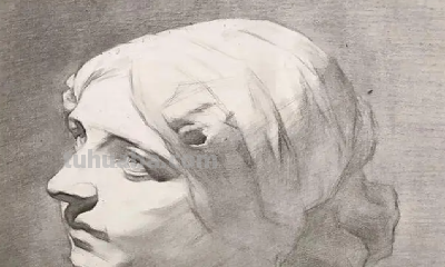 素描石膏像步骤及画法