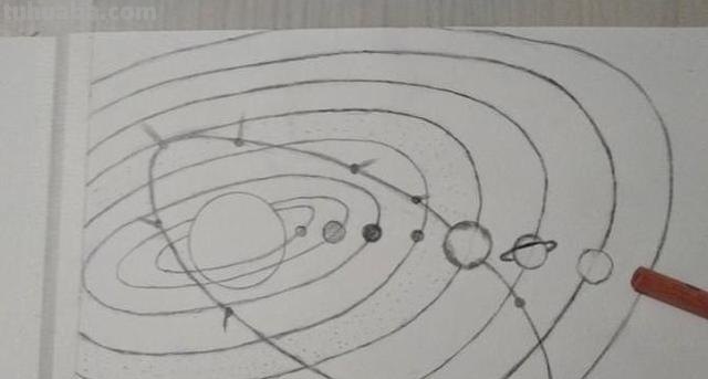 太阳系简笔画怎么画 如何画太阳系八大行星简易版？