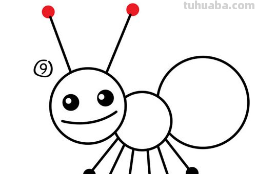 5种昆虫育儿简笔画，亲子绘画素材，2分钟就学会