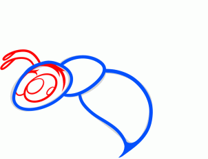 5种昆虫育儿简笔画，亲子绘画素材，2分钟就学会