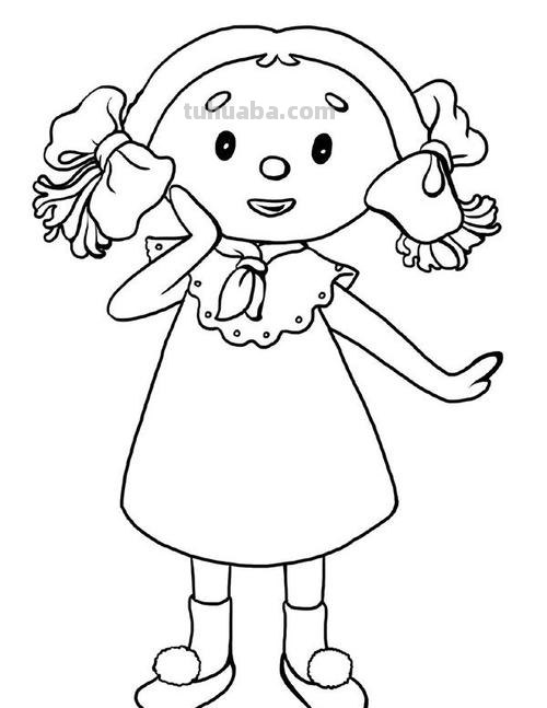 布偶女孩简笔画画法 布偶女孩简笔画画法图片