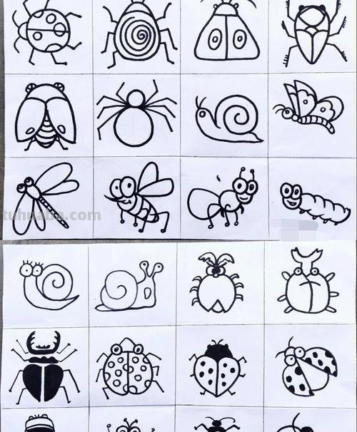 昆虫怎么画简笔画图片 三年级昆虫绘画简单漂亮?