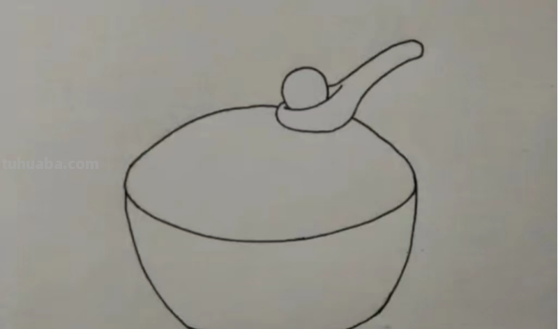 一碗元宵怎么画