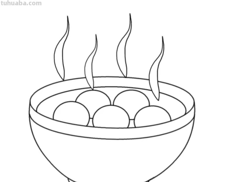 汤圆该怎么画