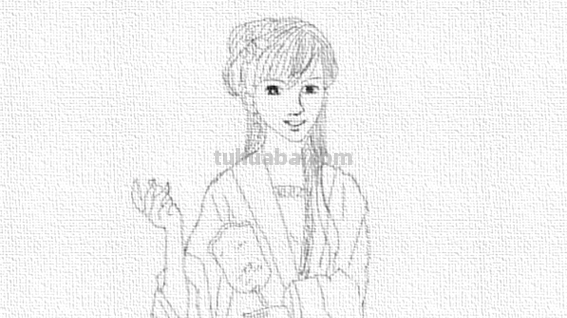 古代美女的画法