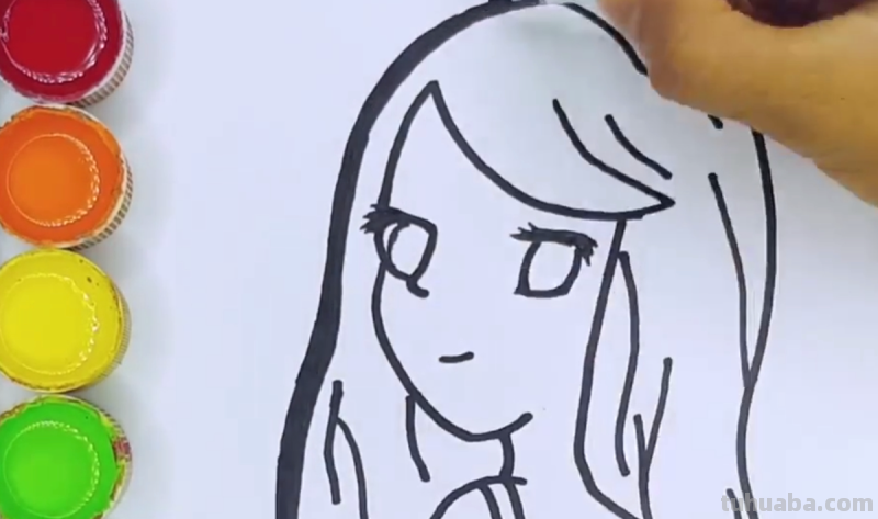 简笔可爱少女怎么画