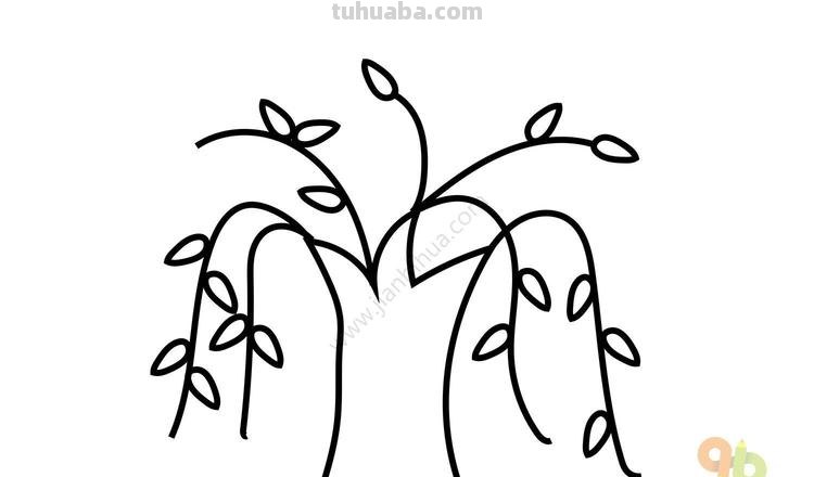 怎么画柳树简笔画图片 简笔画柳树怎么画？