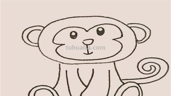 猴子简笔画教程