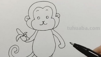 怎么画猴子?