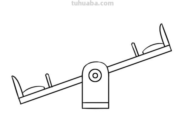 跷跷板简笔画怎么画 画出跷跷板？