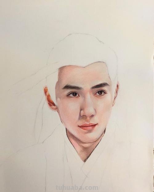 朱一龙彩铅 朱一龙彩铅手绘图片